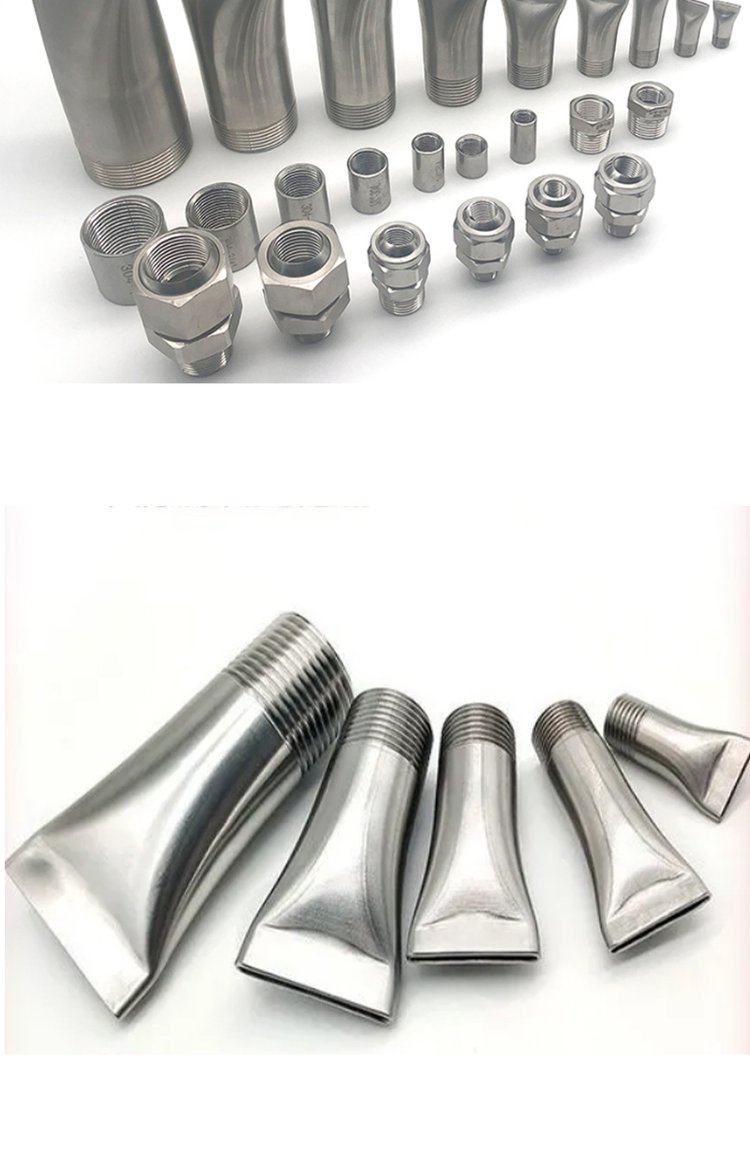 高效窄缝清洁利器 不锈钢鸭嘴扁平吹风喷嘴的应用与优势